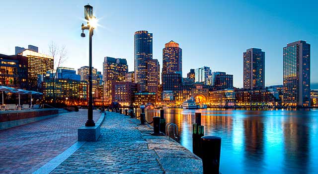 Boston Logan Airport is located in East Boston, 3 miles from downtown Boston.